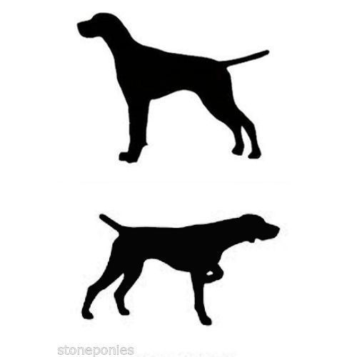 English or German Shorthair Pointer Dog Decal Black Sticker - Not Waterproof