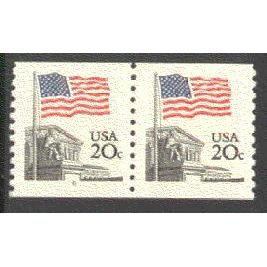 1895a 20c U.S. Flag Fine MNH SG CNP Left 6 V0112