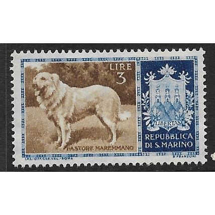 1956 Michel 549 - mint no gum - DOG