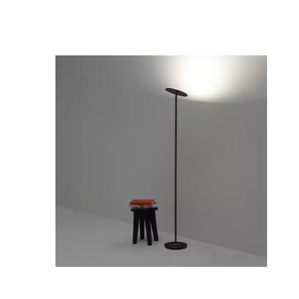 Brightech Sky Flux 67" Classic Black Industrial 1-Light Dimmable LED Floor Lamp