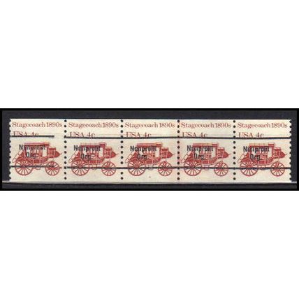 1898Ab 4c Stagecoach Very Fine MNH Dry Gum PNC 4/5 Gap 2L AA0008