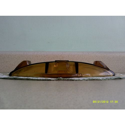Bagley Art Deco Amber Glass Hors d'Oeuvres / Nibbles Bowl.