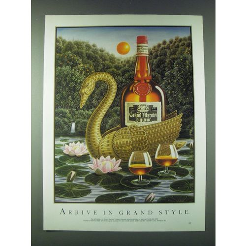 1989 Grand Marnier Liqueur Ad - Arrive in Grand Style