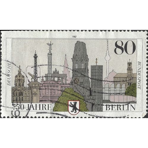 GERMANY, 750 Years Berlin, green 1987, 80pf, #5