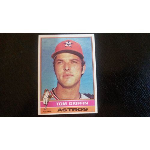 1976 Topps Card # 454 Tom Griffin Very Good (3) Houston Astros