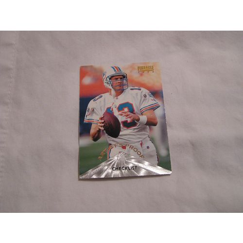 1996 Pinnacle PREMIUM STOCK ARTIST'S PROOF N0. 195 -CHECKLIST-DAN MARINO