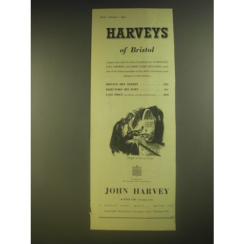 1955 Harveys Sherry and Port Advertisement - Harveys of Bristol