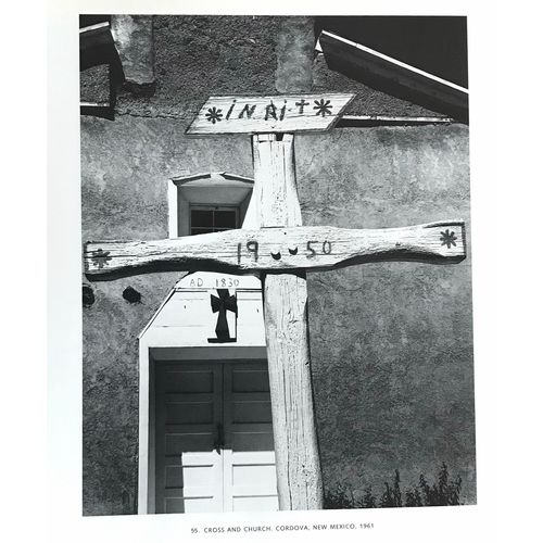 Eliot Porter Photo Print Cross & Church Cordova NM Americana wall art orig frame