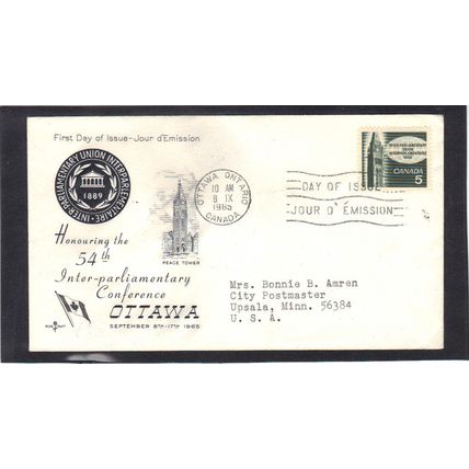 FDC Rose Craft 5c Parliamentary Conference (Cachet-Typed/A) CV39233