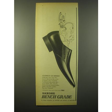 1965 Saxone Cramond Shoes Ad - Closely Guarded