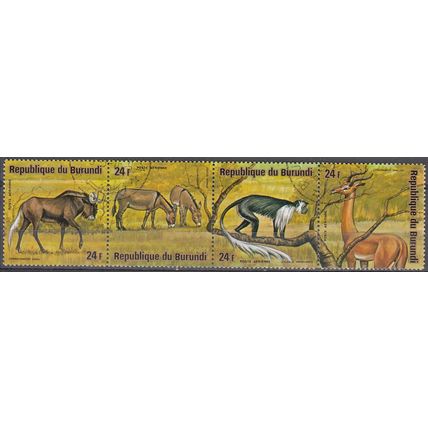 Burundi 1975 Michel 1185 - 1188 O Cote (2005) 1.60 Euro Animaux d'Afrique
