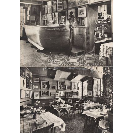 Hostellerie Des Templiers Hotel Collioure 2x Old Postcard s