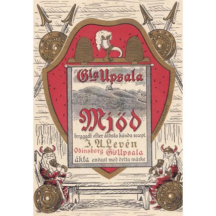 Gla Upsala Odinsborg Sweden Swedish Advertising Postcard