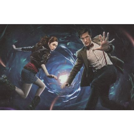 Dr Who Amy Pond Partners In Time & Space Advertising Postcard