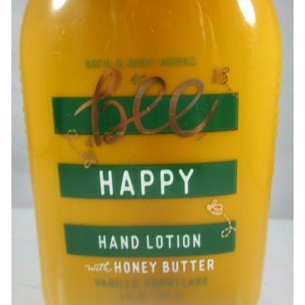 Bath & Body Works Hand Lotion 8 oz Honey Butter Bee Happy Vanilla Snowflake