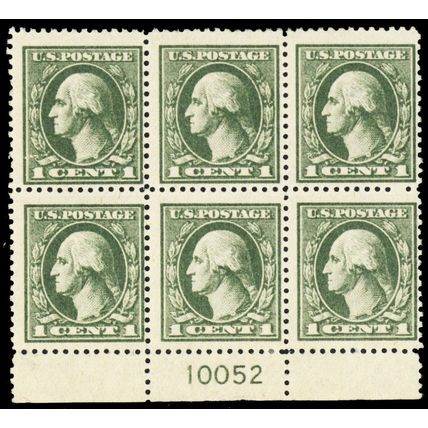 536, Mint LH 1¢ Plate Block of Six - Stuart Katz