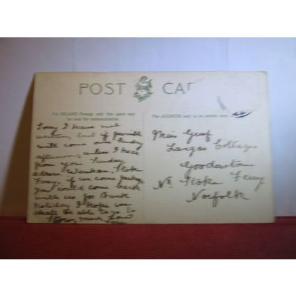 OLD COURT, CORPUS CHRISTI COLLEGE, OXFORD used antique postcard by Hartmann =