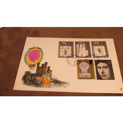 Tovey 1969 FDC Cover - Prince / King Charles Investiture Day - Latchford fr
