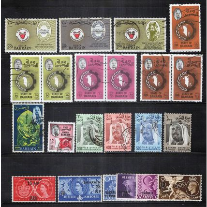 Bahrain Stamp Collection Mint/Used Olympics Birds Royalty ZAYIX 0424S0045
