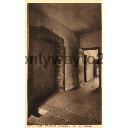 Old Kitchen, Huntley House, Canongate, Edinburgh, Scotland, Postcard