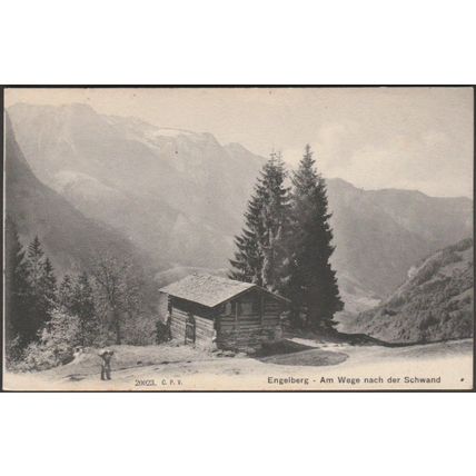 Am Wege nach der Schwand, Engelberg, c.1910 - CPV AK