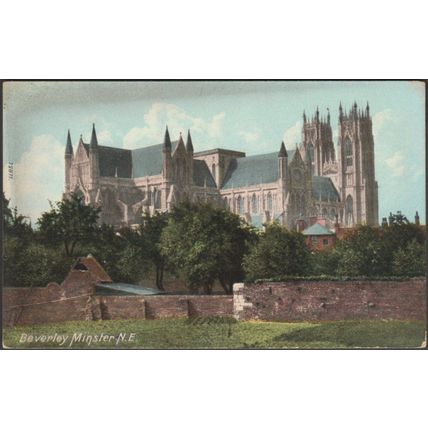 Beverley Minster from North East, Yorkshire, c.1905 - Frith's Postcard
