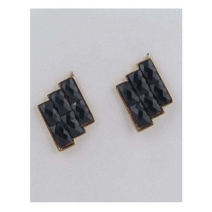 New Faux Stone Brick Earrings