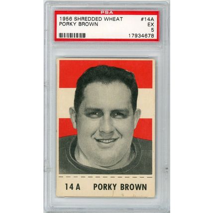 1956 Shredded Wheat Porky Brown #14A PSA 5 P1384