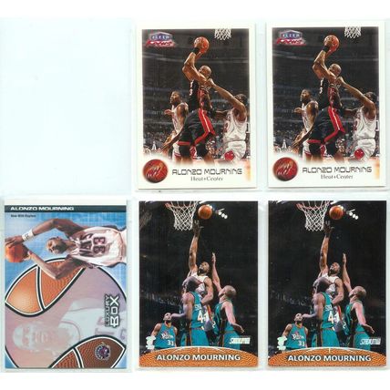 Alonzo Mourning 9x card lot