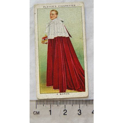 1937 Players Coronation Ceremonial Dress No. 12 A Baron