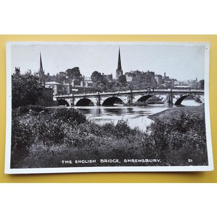Shrewsbury, The English Bridge - Shropshire postcard