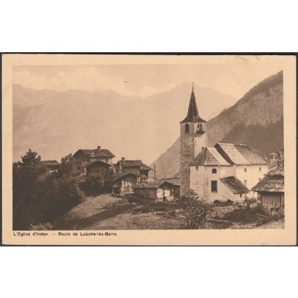 L'Eglise d'Inden, Route de Loèche-les-Bains, c.1920s - Meisser CPA