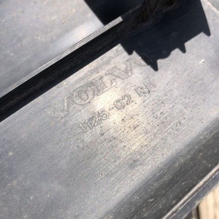 Volvo 740 760 OEM Right Rear Bumper End Cap Filler Trim Black OEM 1392923