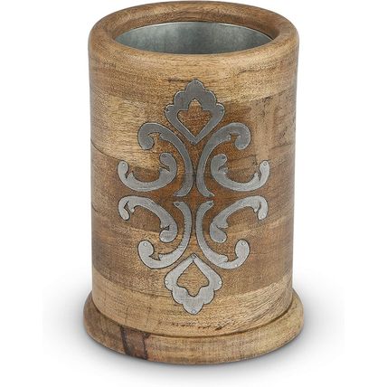 Heritage Collection Wood and Metal Inlay Wine Chiller
