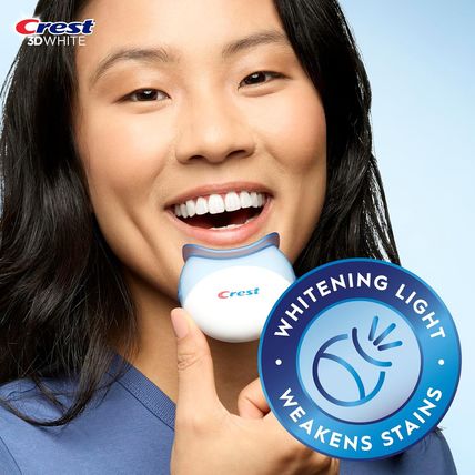 Crest 3D Whitestrips, Radiant Express with LED Accelerator Light, Teeth Whitenin