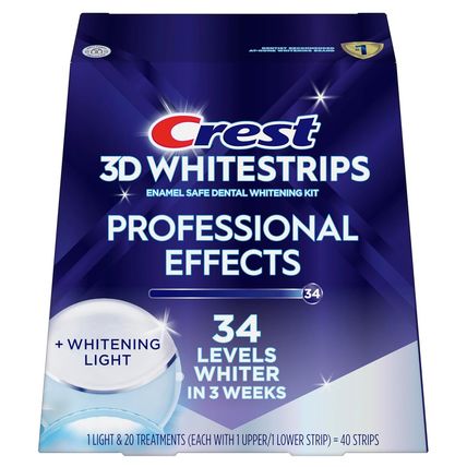 Crest 3D Whitestrips, Radiant Express with LED Accelerator Light, Teeth Whitenin
