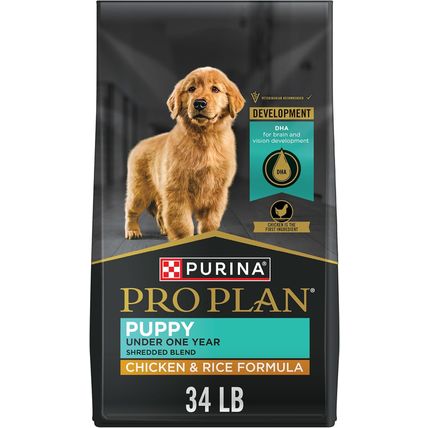 Purina Pro Plan High Protein Puppy Food Shredded Blend Chicken & Rice Formula -