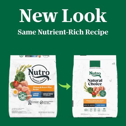 Nutro Natural Choice Adult Large Breed Dry Dog Food, Chicken and Brown Rice Reci