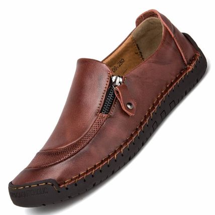 Men's one pedal driving shoes men Upper leather Shoes