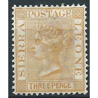 Sierra Leone 1889 SG32 3d Yellow Mounted Mint .. ..