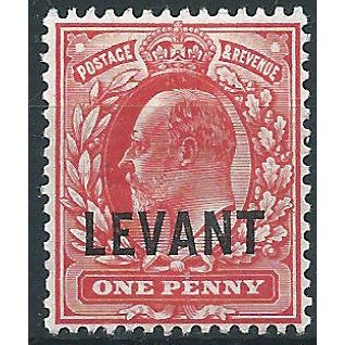 British Levant 1905 L2 1d Scarlet Mounted Mint .. ..