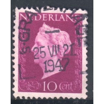 Netherlands 1947 - SG644 - 10c purple - Queen Wilhelmina - used