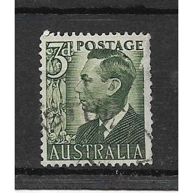Australia.SG237d 3d King George VI (Grey-Green).Fine Used.June19