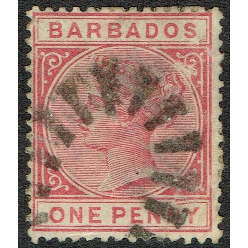 Barbados 1882 1d Carmine SG92 GU