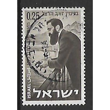 ISRAEL 1960 DR THEODOR HERZL 25a SEPIA AND CREAM SG 194 FINE USED#