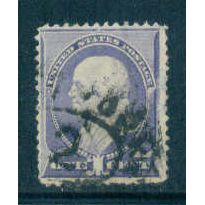 Used 212 1c Benjamin Franklin Barely Clears M01554