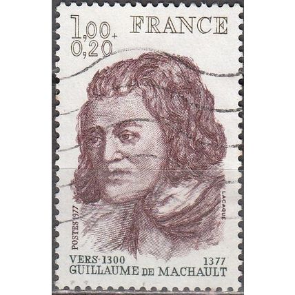 France 1977 Michel 2053 O Cote (2008) 0.60 € Guillaume de Machault
