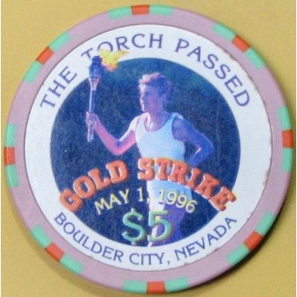 Gold Strike. $5 Casino Chip. Boulder City, NV. 29B.