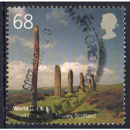 GB 2005 World Heritage Sites - J.I. with Australia - Orkney, Scotland 68p Used