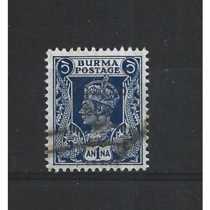 Burma.SG54 1a Blue.Fine Used.Jul25c